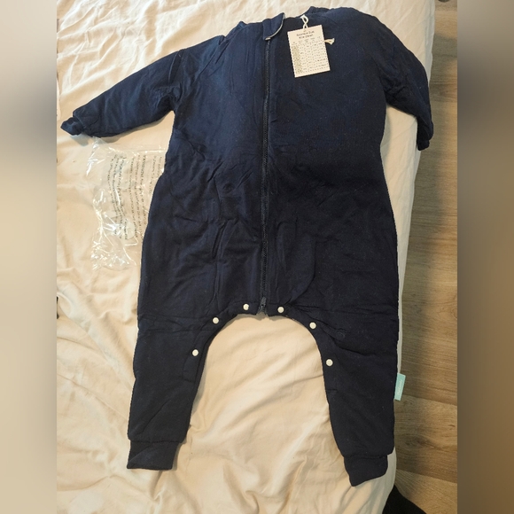 NIB Purcomfy Navy Blue Toddler Age 2-4/38-50lb Bamboo Sleep Suit XL - Picture 8 of 9